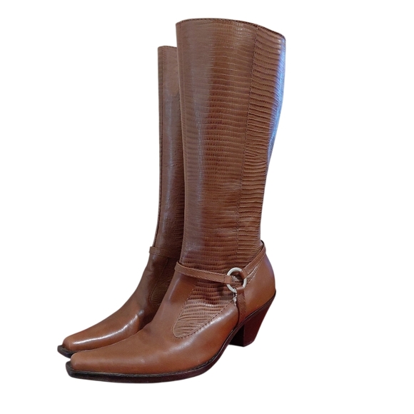 Maria Lya Women's Brown Western  Cowgirl Boots Size 8 - Picture 10 of 11